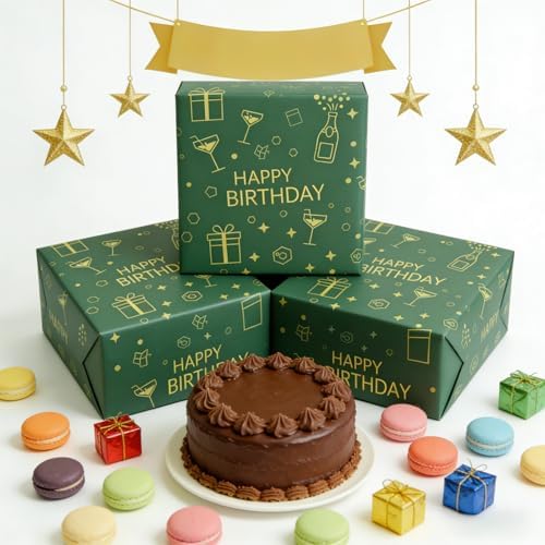 Papel de Regalo Lenpel para Cumpleaños, Rollo de 17 Pulgadas x 33 Pies, Ideal para Regalos Medianos y Pequeños en Fiestas y Celebraciones - imagen 5