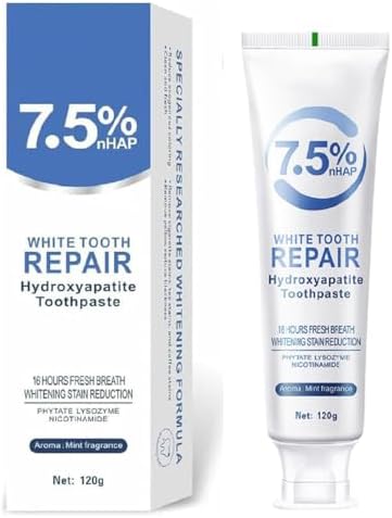 Pasta dental con Hidroxiapatita para protección del esmalte y fortalecimiento dental, sabor menta suave, aliento fresco, uso diario, 120 g (1 pieza) - imagen 1