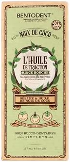 Enjuague Bucal Bentodent con Aceite de Coco, Neem y Menta, Doble Fuerza de Sésamo y Coco, Sin Azúcar ni Alcohol, 6 fl. oz. - imagen 2