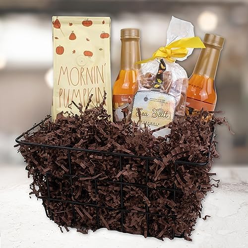 Papel Rizado MagicWater para Cestas de Regalo - 1/2 LB - Café Marrón - Ideal para Relleno de Cestas, Cajas de Regalo, Regalos de Damas de Honor y Más - imagen 2