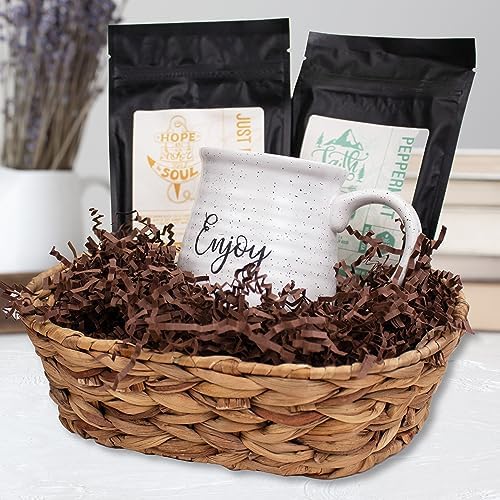 Papel Rizado MagicWater para Cestas de Regalo - 1/2 LB - Café Marrón - Ideal para Relleno de Cestas, Cajas de Regalo, Regalos de Damas de Honor y Más - imagen 4