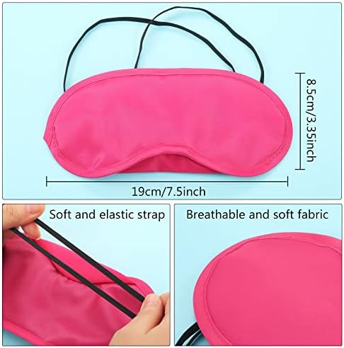 Máscara para dormir multicolor de 12 piezas, ligera y con almohadilla nasal, ideal para niños, mujeres y hombres, incluye 12 colores. - imagen 2