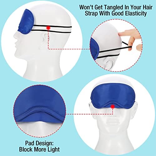 Máscara para dormir multicolor de 12 piezas, ligera y con almohadilla nasal, ideal para niños, mujeres y hombres, incluye 12 colores. - imagen 3