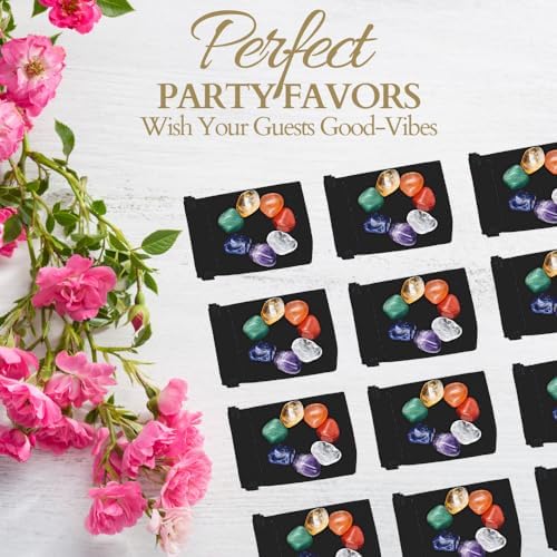 Kit Premium de Cristales y Piedras Sanadoras con Bolsa de Terciopelo - Set de 7 Piedras Chakra, Ebook, Regalo (Piedras Chakra Pequeñas) - imagen 4