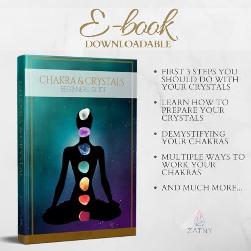Kit Premium de Cristales y Piedras Sanadoras con Bolsa de Terciopelo - Set de 7 Piedras Chakra, Ebook, Regalo (Piedras Chakra Pequeñas) - imagen 7
