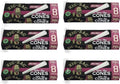 Conos Preenrollados Zig-Zag Ultra Delgados de 70mm - Llenado Fácil y Portátil - Paquete de 6 (8 Conos por Paquete) - imagen 1