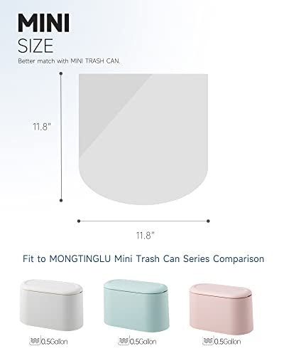 Bolsas de Basura MONGTINGLU Mini para Bote de 0.5 Gal, 150 Piezas en 5 Rollos, Ideal para Botes de Escritorio de 2 Litros o Menos (Translúcido) - imagen 2
