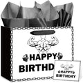 Bolsa de Regalos de Cumpleaños para Gimnasio con Papel de Seda y Tarjeta - Decoraciones de Fiesta de Fitness para Hombres y Mujeres, Regalos para - imagen 1