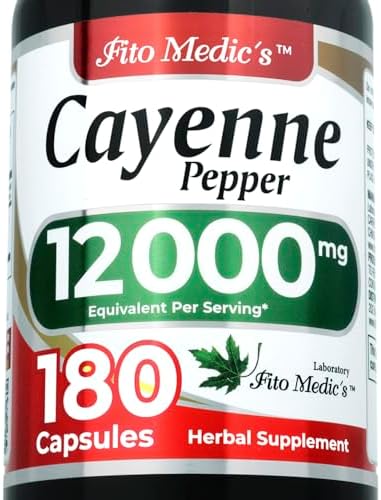 Cápsulas de Pimienta de Cayena FITO MEDIC'S Lab | 180 Cápsulas | 60 Porciones - imagen 1