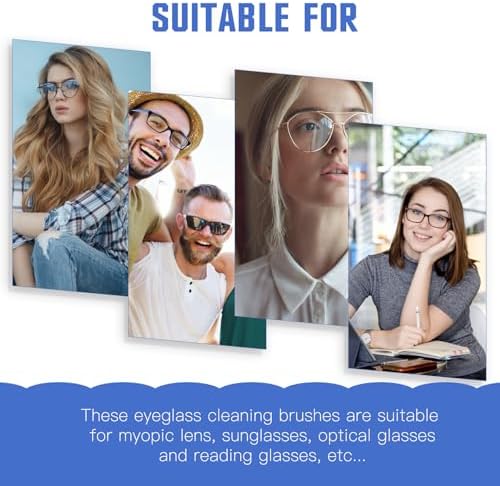 Juego de 7 Piezas de Limpiador de Lentes, Mini Limpiador de Microfibra para Gafas de Sol y Lentes con Llavero, Paño Suave para Limpieza (7 Colores) - imagen 4