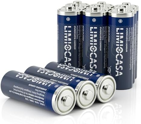 Baterías Alcalinas LIMIOCASA AA 12 Piezas, Larga Duración de 10 Años, Resistentes a Fugas para Mouses, Teclados, Controles Remotos y Juguetes - imagen 1