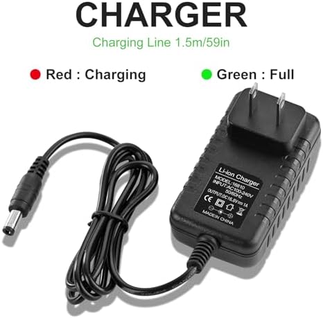 Cargador de Repuesto para Pistola de Masaje 16.8V 1A, Fuente de Poder AC DC 0.8A 1A, Cable de 59 pulgadas/1.5m - imagen 5