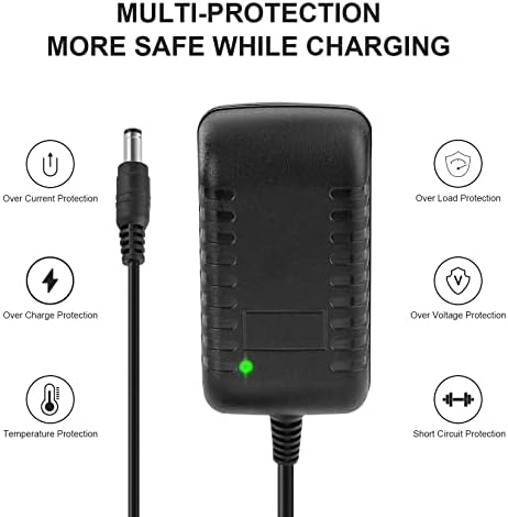 Cargador de Repuesto para Pistola de Masaje 16.8V 1A, Fuente de Poder AC DC 0.8A 1A, Cable de 59 pulgadas/1.5m - imagen 6