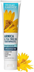 Pasta Dental Desert Essence con Árnica y Aceite de Árbol de Té – Sin Carragenina ni Flúor – Menta Invernal – Vegana, No GMO, Sin Gluten – 6.5 oz - imagen 1