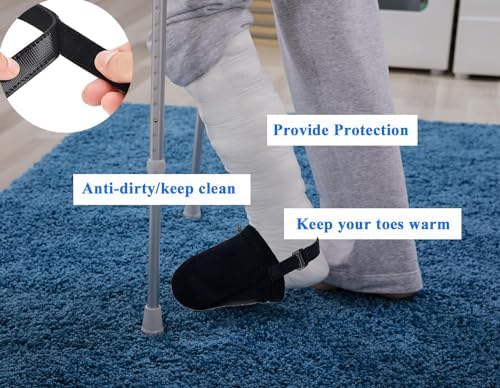 Protectores de Yeso Térmicos y Suaves para Talla Grande, Cubiertas para Dedos para Hombres y Mujeres, Comodidad en la Recuperación - imagen 3