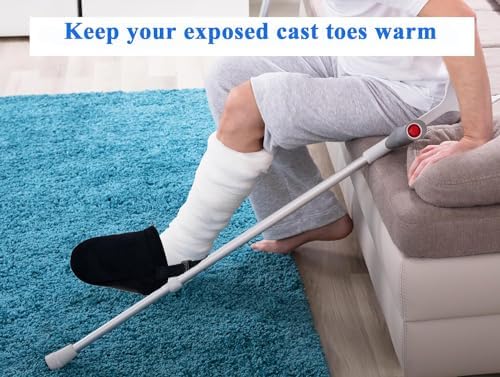 Protectores de Yeso Térmicos y Suaves para Talla Grande, Cubiertas para Dedos para Hombres y Mujeres, Comodidad en la Recuperación - imagen 4