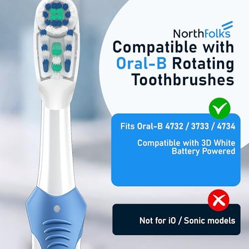 Cabezas de Cepillo de Dientes de Repuesto (4 Pcs) con Cerda Suave | Compatible con Modelos Oral-B 3733, 4732 y 4734 – Limpieza Dual - imagen 3