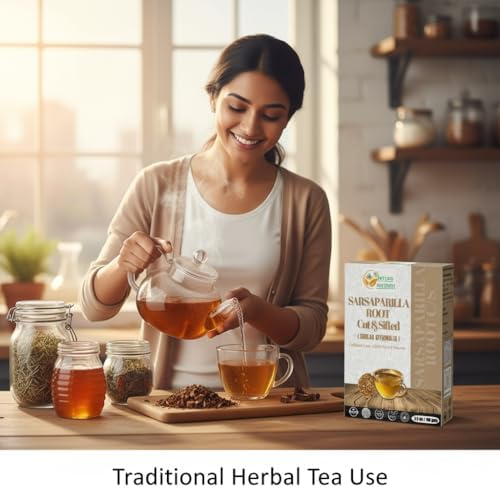 Raíz de Sarsaparilla Orgánica Herbs Botanica 100g - Purificador Natural de Sangre, Salud de la Piel, Inmunidad y Soporte Articular para Té Herbal - imagen 2