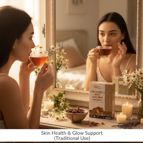 Raíz de Sarsaparilla Orgánica Herbs Botanica 100g - Purificador Natural de Sangre, Salud de la Piel, Inmunidad y Soporte Articular para Té Herbal - imagen 4