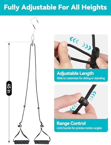 Polea de Hombro Tavirela para Terapia Física - Equipo Profesional de Rehabilitación para Hombro Congelado y Recuperación de Manguito Rotador, Sistema - imagen 7