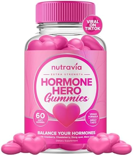 Gomitas para el Balance Hormonal de Mujeres + Suplemento para Alivio de PMS - Apoya Cambios de Ánimo, Piel Clara, Menos Calambres y Distensión - - imagen 1