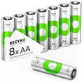 Baterías Recargables RECYKO AA 2000mAh – Pre-Cargadas – Reutilizables 1000+ Veces – Mantiene Carga Hasta 6 Años – Paquete de 8 - imagen 1