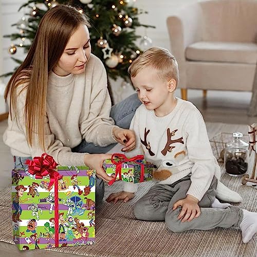 Paquete de 5 Hojas de Papel Kraft para Regalos 20 x 30 - Papel de Regalo de Calidad para Cumpleaños de Niños, Fiestas y Decoraciones Festivas (Tema - imagen 7