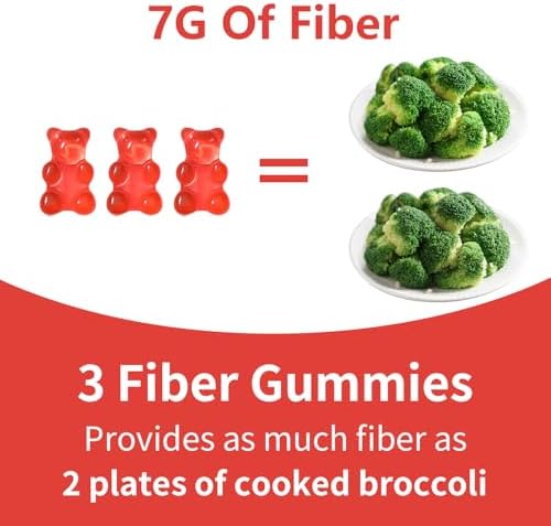 Gomitas de Fibra Crasye para Adultos, Suplemento de Fibra Probiótica Sin Azúcar para Salud Digestiva y Bienestar Inmunológico - 60 Gomitas - imagen 4