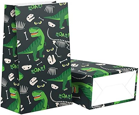 Bolsas de Sorpresas de Dinosaurios - 24 Pzs, Favoritos de Fiesta con Dulces y Stickers, Suministros para Cumpleaños Temática de Dinosaurios - imagen 3