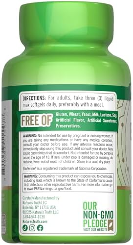 Suplemento Nature's Truth Brain Up Softgels | 60 Cápsulas | Con L-Theanina, Bacopa, B-12 y MCT | No GMO y Libre de Gluten - imagen 7