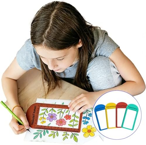 Juego de 4 Lentes de Aumento 3X para Lectura, Lentes Fresnel de PVC Liviano con 4 Regla Marcadora para Baja Visión y Personas Mayores - imagen 7