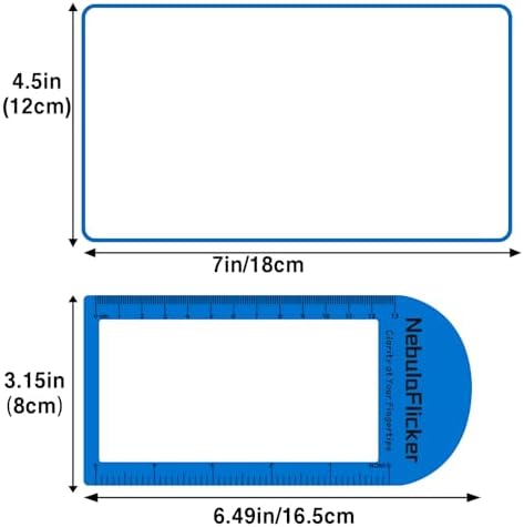 Juego de 4 Lentes de Aumento 3X para Lectura, Lentes Fresnel de PVC Liviano con 4 Regla Marcadora para Baja Visión y Personas Mayores - imagen 8