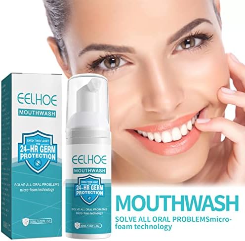 Juego de 3 Piezas de Enjuague Bucal y Espuma de Pasta Dental, Blanqueamiento Dental, Cuidado Oral y Limpieza Profunda para Aliento Fresco. - imagen 2