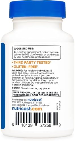 Nutricost Complejo de Probióticos (>1 Billón CFU) 60 Cápsulas - Sin Gluten, No Transgénico - imagen 4