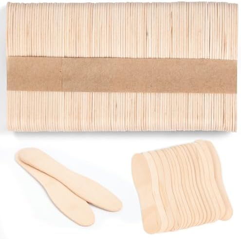 Cucharas de Madera ANTETOK para Helado de 3 Pulgadas, 100 Piezas, Cucharas Desechables Pequeñas, Biodegradables para Fiestas, Bodas y Camping - imagen 1