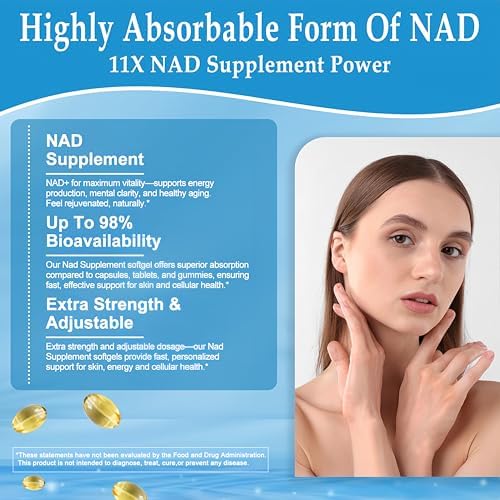 Suplemento JINGYAT 11 en 1 de NAD con Resveratrol, CoQ10, Quercetina, Colágeno y Semilla de Uva para Energía Celular, Enfoque Mental y Antioxidantes - imagen 4
