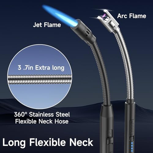 Encendedor Eléctrico Recargable USB Flame Bird - Paquete de 2, Flexible y Multiusos para Velas, BBQ, Chimenea, Cocina y Camping (NO Viene Prellenado) - imagen 2
