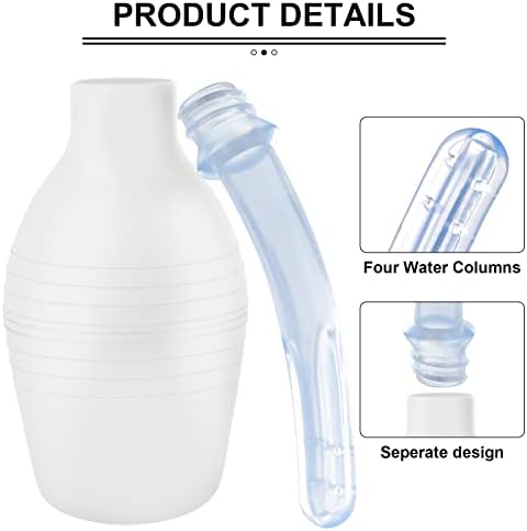 Kit de Bulbo Enema RANEU con Lubricante, Ducha Anal de Materiales Superiores para Hombres y Mujeres, Fabricado con Material Cómodo - imagen 2
