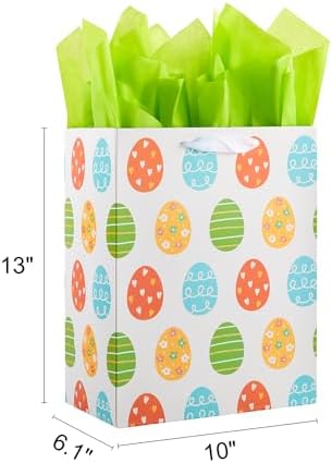 SUNCOLOR Paquete de 3 Bolsas de Regalo Grandes de 13 para Pascua para Niños - imagen 2