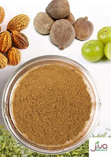 Polvo Orgánico de Triphala Jiva Organics 198 g - Mezcla de Frutas Amla, Bhibitaki y Haritaki, 100% Natural y No Transgénico - imagen 3