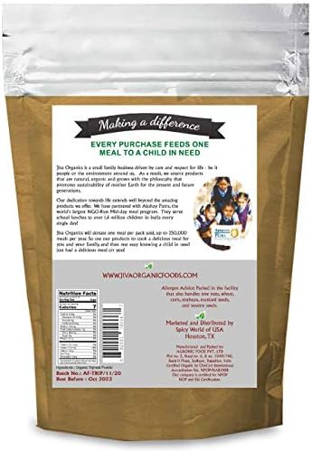 Polvo Orgánico de Triphala Jiva Organics 198 g - Mezcla de Frutas Amla, Bhibitaki y Haritaki, 100% Natural y No Transgénico - imagen 4