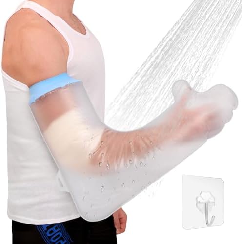 Cubiertas para yeso para ducha, impermeables, extra grandes para adultos, reutilizables, suministros para cuidado de heridas, mantienen el brazo seco - imagen 1