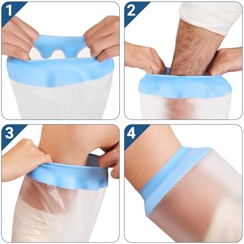 Cubiertas para yeso para ducha, impermeables, extra grandes para adultos, reutilizables, suministros para cuidado de heridas, mantienen el brazo seco - imagen 6
