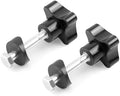 2 Juegos de Perillas de Reemplazo para Andador Rollator, Piezas de Repuesto Drive para Andadores, Accesorios de Ajuste de Brazo (Negro) - imagen 1