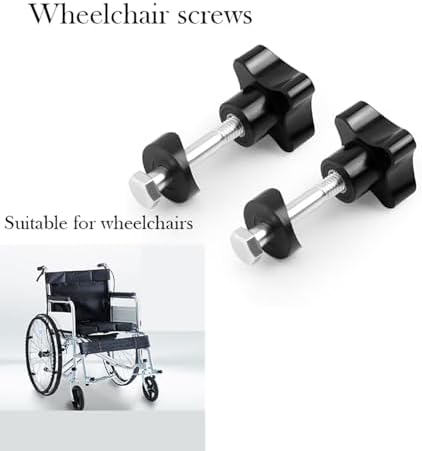 2 Juegos de Perillas de Reemplazo para Andador Rollator, Piezas de Repuesto Drive para Andadores, Accesorios de Ajuste de Brazo (Negro) - imagen 5