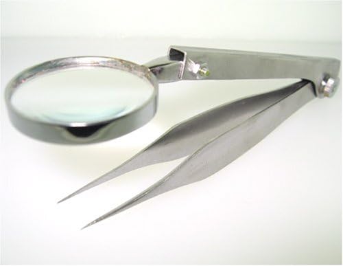 Pinzas Plegables HTS MT-038-L Grandes con Lente de Aumento 3.5x - imagen 1
