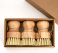 Cepillo de Cocina Diahom de Bambú 3 Piezas con Cuerda para Colgar, Ideal para Limpiar Ollas y Sartenes - imagen 1