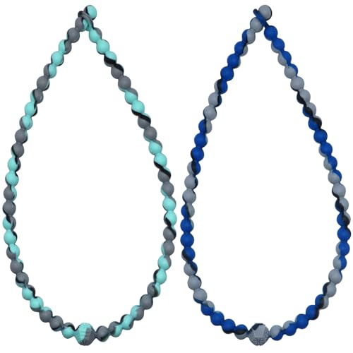 Collar Masticable para Niños Sensory, Diseño Seguro de Una Pieza, Chewies para Autismo, TDAH, SPD, Collar de Silicón para Mamás que Reduce Estrés y - imagen 1