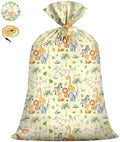 KIDAJOY 1 Pz Bolsa Grande de Plástico para Regalos de Animales - 56 * 36 Pulgadas, Diseño de Animales para Baby Shower, Fiestas de Nuevos Nacidos, - imagen 1