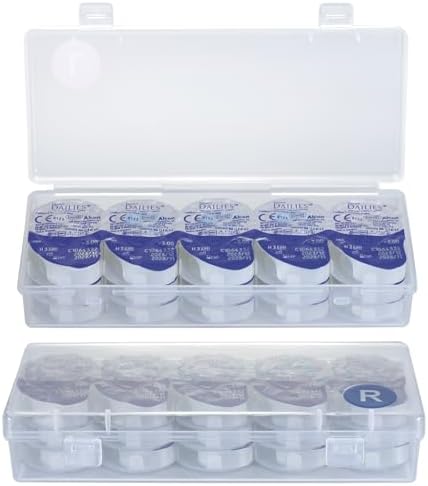 Estuche Organizador de Lentes de Contacto JynJyn, 2 Piezas, Portátil, Almacena 30 Lentes Cada Uno, Ideal para Lentes Desechables Diarios - imagen 1